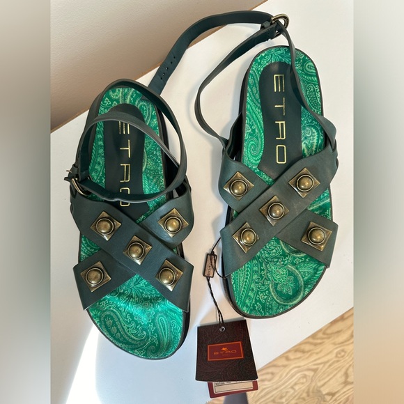 Etro Sandals Size 40 - Never worn with tags - Picture 2 of 9